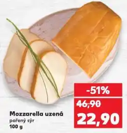 Kaufland Mozzarella uzená pařený sýr nabídka