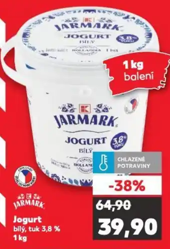 Kaufland Jogurt bílý, tuk 3,8 % nabídka