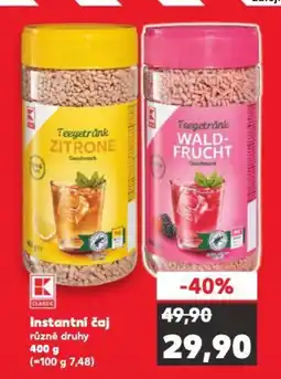 Kaufland Instantní čaj různé druhy nabídka