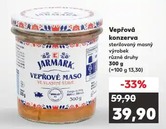 Kaufland Vepřová konzerva nabídka