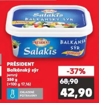 Kaufland PRÉSIDENT Balkánský sýr nabídka