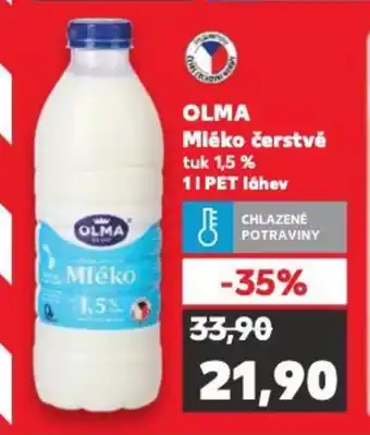 Kaufland OLMA Mléko čerstvé nabídka