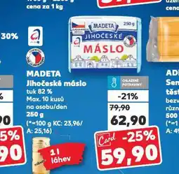 Kaufland Madeta máslo nabídka