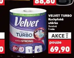 Kaufland Velvet kuchyňské utěrky nabídka