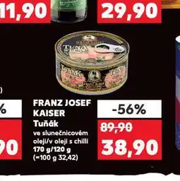 Kaufland Franz josef tuňák steak nabídka