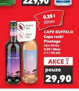 Kaufland Cape buffalo pinotage nabídka