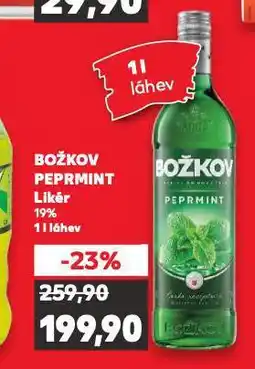 Kaufland Božkov peprmint nabídka