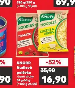 Kaufland Knorr nudlová polévka nabídka