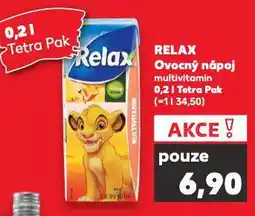 Kaufland Relax ovocný nápoj nabídka