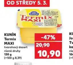 Kaufland Kunín termix nabídka