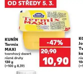 Kaufland Kunín termix nabídka