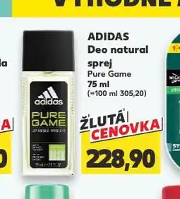 Kaufland Adidas deo natural nabídka