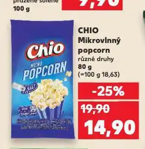 Kaufland Chio popcorn nabídka