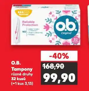 Kaufland O.b. tampony nabídka