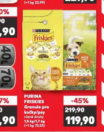 Kaufland Friskies granule pro kočky nabídka