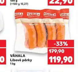 Kaufland Libové párky nabídka