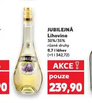 Kaufland Jubilejná lihovina nabídka