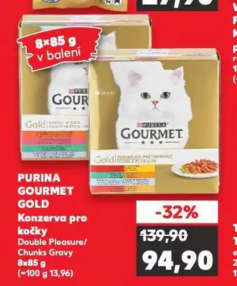 Kaufland Gourmet gold konzervy pro kočky nabídka