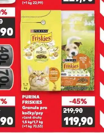 Kaufland Friskies granule pro psy nabídka