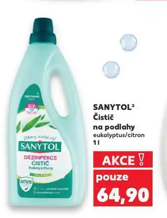 Kaufland Sanytol čistič na podlahy nabídka