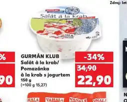 Kaufland Pomazánka á la krab s jogurtem nabídka