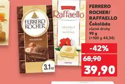 Kaufland Raffaello čokoláda nabídka