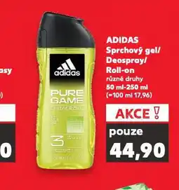 Kaufland Adidas sprchový gel nabídka