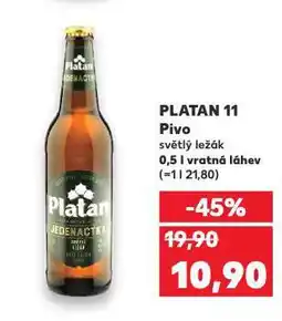 Kaufland Pivo platan nabídka