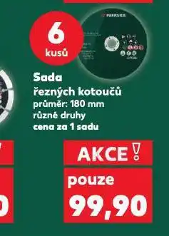 Kaufland Sada řezných kotoučů nabídka