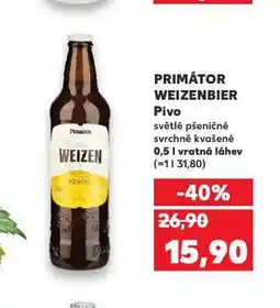 Kaufland Pivo primátor nabídka