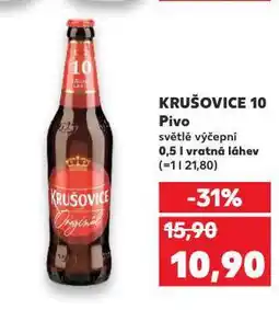 Kaufland Pivo krušovice nabídka