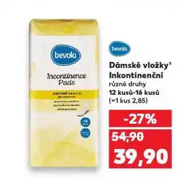 Kaufland Dámské inkontinenční vložky nabídka