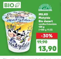 Kaufland Milko matylda bio dezert nabídka