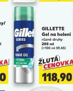 Kaufland Gillette gel na holení nabídka