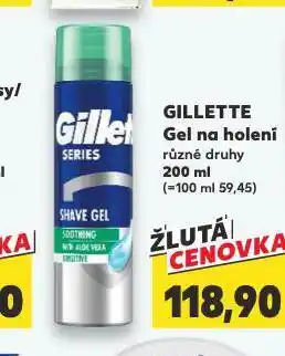 Kaufland Gillette gel na holení nabídka