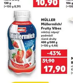 Kaufland Müllermilch mléčný nápoj nabídka