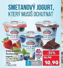 Kaufland Zvolensky Smetanový jogurt nabídka