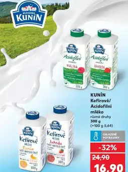 Kaufland KUNIN Kefírové nabídka