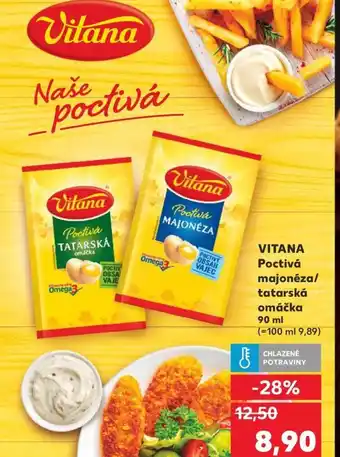 Kaufland VITANA Poctivá majonéza/ tatarská omáčka nabídka