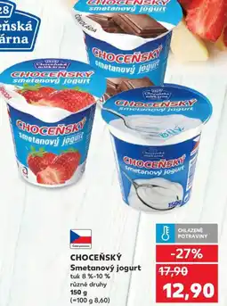 Kaufland CHOCENSKY Smetanový jogurt nabídka