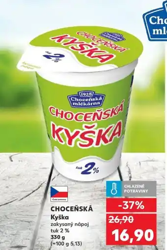 Kaufland CHOCEŇSKÁ Kyška zakysaný nápoj nabídka