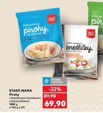 Kaufland STARÁ MAMA Pirohy nabídka