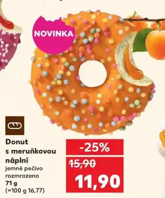 Kaufland Donut s meruňkovou náplní jemné pečivo nabídka