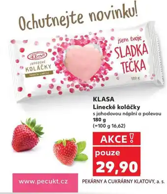 Kaufland KLASA Linecké koláčky nabídka