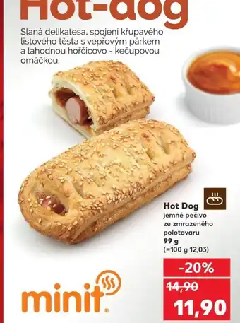 Kaufland Hot-dog nabídka