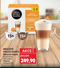 Kaufland NESCAFE DOLCE GUSTO Κάνονé kapsle různé druhy XXL balení nabídka