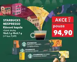 Kaufland STARBUCKS NESPRESSO Kávové kapsle nabídka