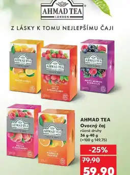 Kaufland AHMAD TEA Ovocný čaj nabídka