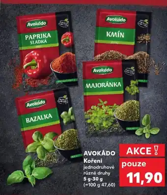 Kaufland AVOKÁDO Koření nabídka