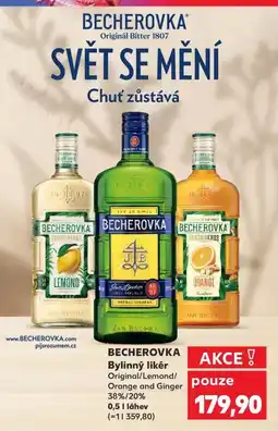 Kaufland BECHEROVKA Bylinný likér nabídka